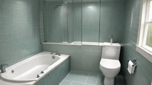 Łazienka wyłożona płytkami