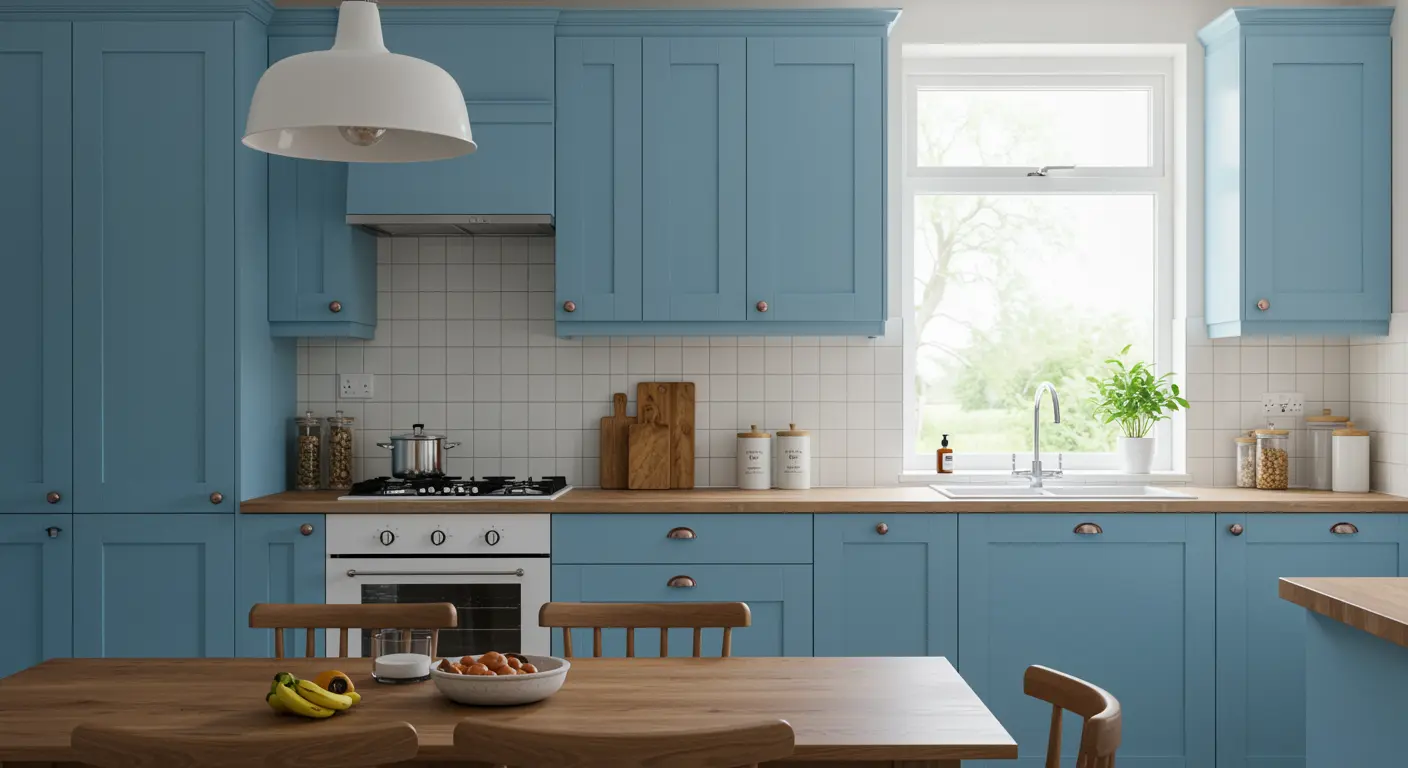 niebieska kuchnia - inspiracje