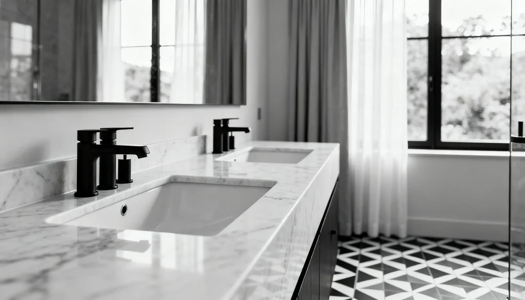 Jak urządzić czarno-białą łazienkę?